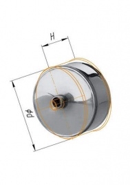 Заглушка с конденсатоотводом (430/0,5 мм) Ø 150 внешняя