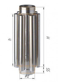 Дымоход конвектор (430/0,8 мм) Ø 150
